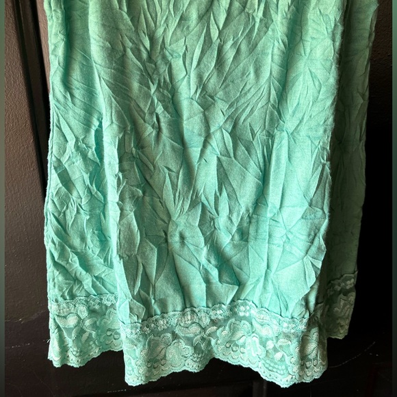 Turquoise Maurices lace cami - Picture 2 of 5